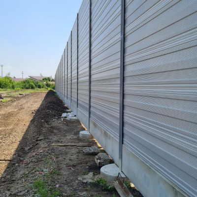 Ekrany akustyczne przy linii kolejowej Chitila Romania