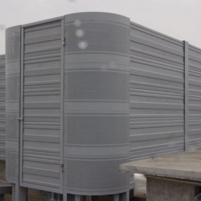 Obudowa akustyczna na dachu Powiśle Park Warszawa