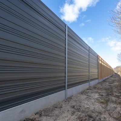 Ekrany akustyczne Hillerødmotorvejen v Bregnerød