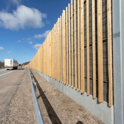 Ekrany akustyczne Hillerødmotorvejen v Bregnerød