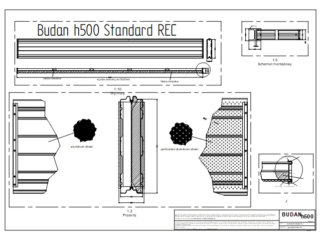 0001 Panele akustyczne montaż - konstrukcja - widok ogólny