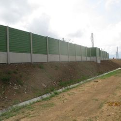 Ekrany akustyczne linia kolejowa Tábor - Sudoměřice Czech Republic