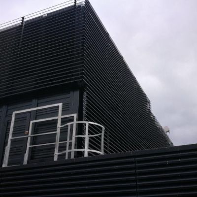 Obudowa akustyczna na dachu Hala Koszyki Warszawa