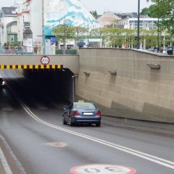 Ekrany akustyczne wjazd od tunelu Haffnera Sopot