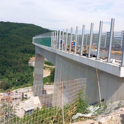 Ekrany akustyczne linia kolejowa Viaduct Vinjan Slovenia