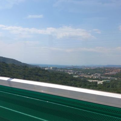 Ekrany akustyczne linia kolejowa Viaduct Vinjan Slovenia