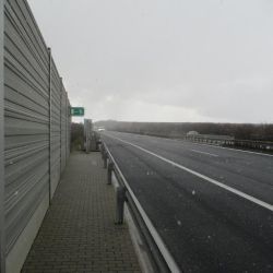 Ekrany akustyczne autostrada D8 Rochov Czechy