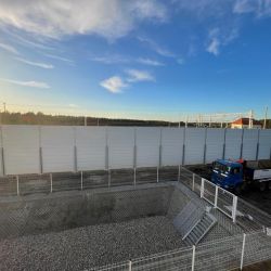 Ekrany akustyczne linia kolejowa  L131 Zawady