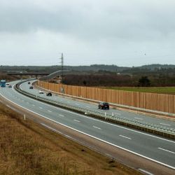 Ekrany akustyczne Silkeborgmotorvejen, Funder Dania