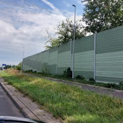 Ekrany akustyczne z pnączami Toruń Skłodowskiej Curie