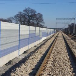 Ekrany akustyczne linia kolejowa E30 Bochnia - Brzesko
