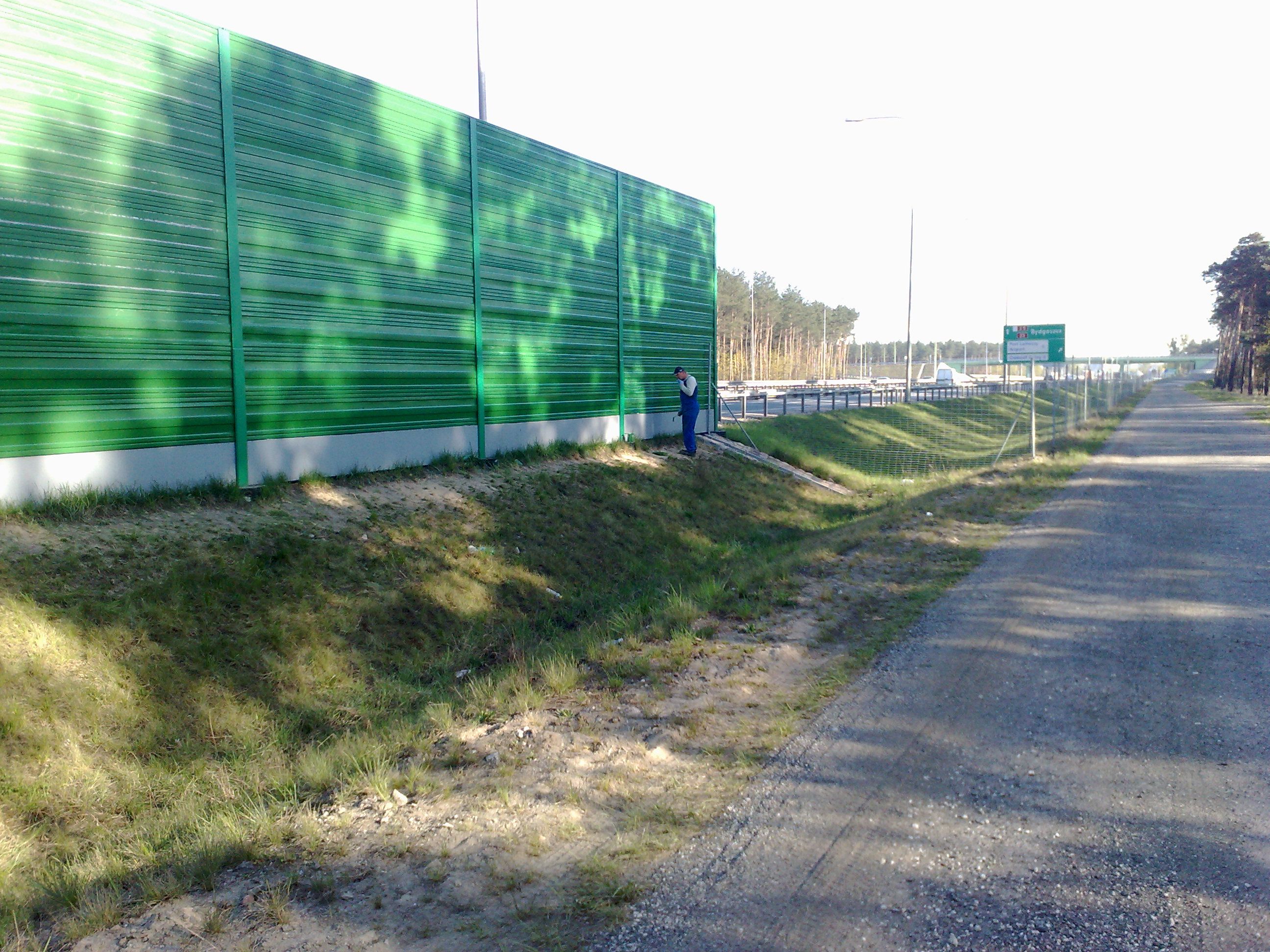 Ekrany akustyczne droga ekspresowa S10 Bydgoszcz