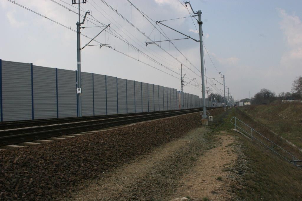 Ekrany akustyczne linia kolejowa E30 Zgorzelec - Legnica