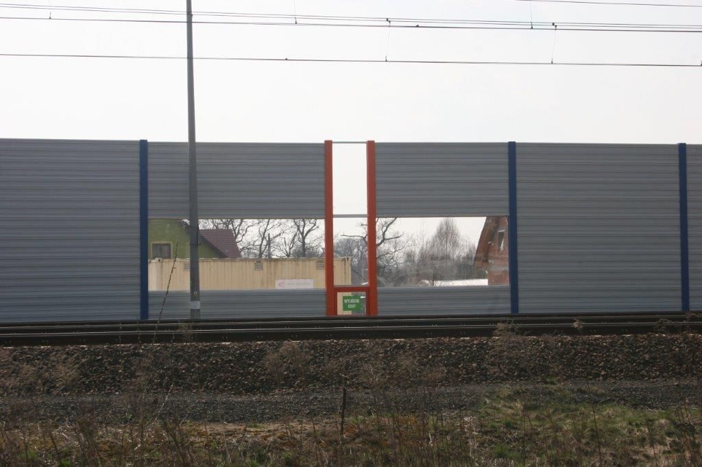 Ekrany akustyczne linia kolejowa E30 Zgorzelec - Legnica