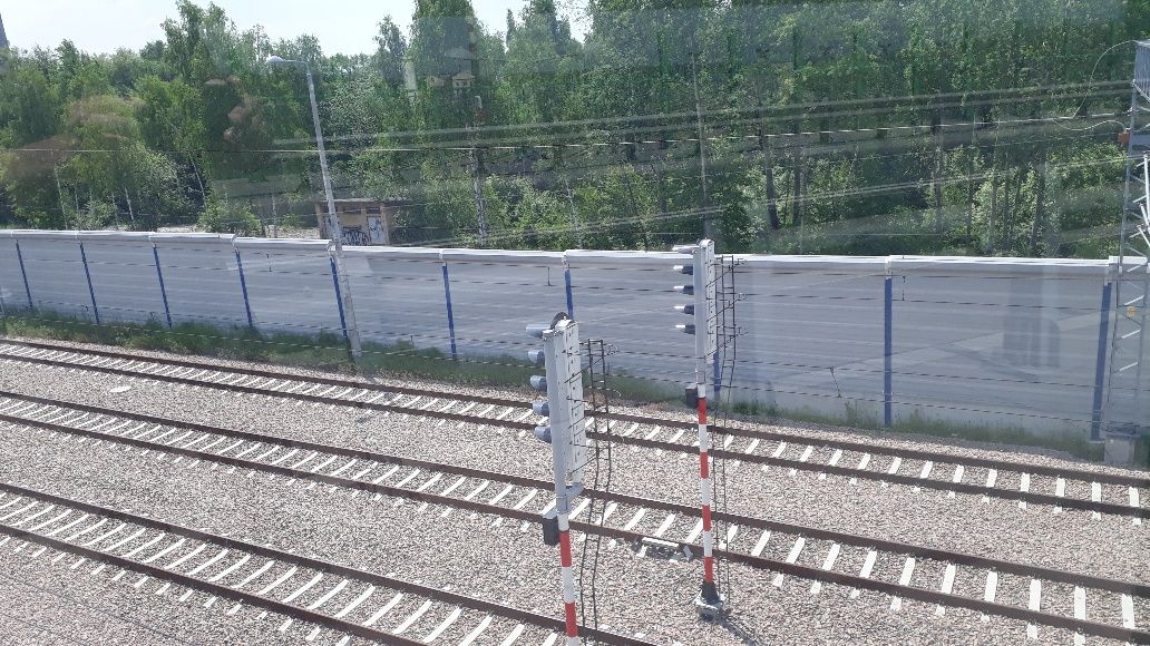 Ekrany akustyczne linia kolejowa E30
