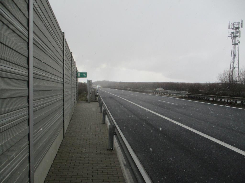Ekrany akustyczne autostrada D8 Rochov