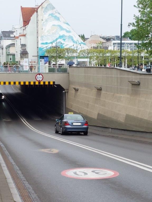 Ekrany akustyczne wjazd od tunelu Haffnera Sopot